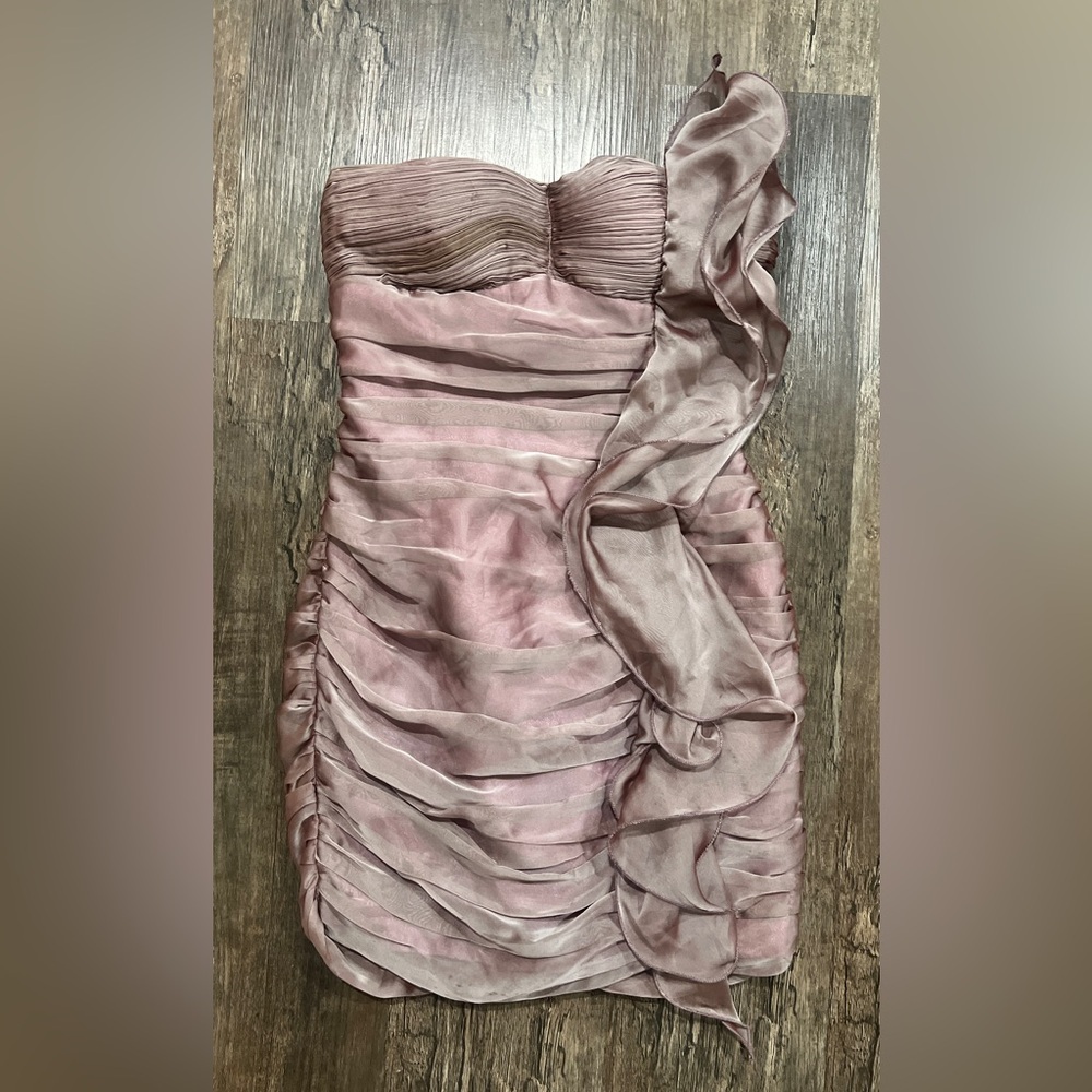 Katia  Mauve Ruffled Dress - Picture 5 of 8